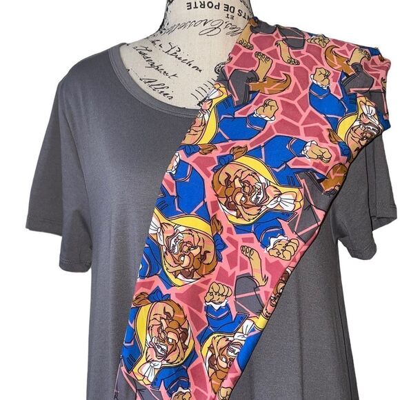 LuLaRoe Women’s One Size Disney Leggings • Beauty & The Beast Leisurewear NWOT - Picture 11 of 15